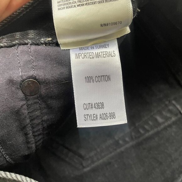 Agolde Black Parker Cut-Off Short - Size 28 - Picture 5 of 6